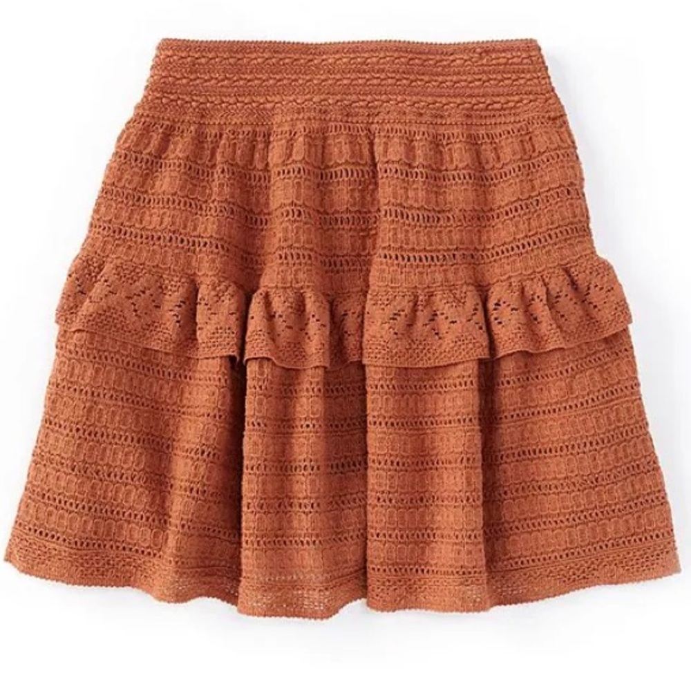 GB Big Girls 7-16 Crochet Ruffle Skirt